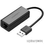 UGREEN CR110 Ethernet Adapter | USB 2.0 to RJ45 - Black