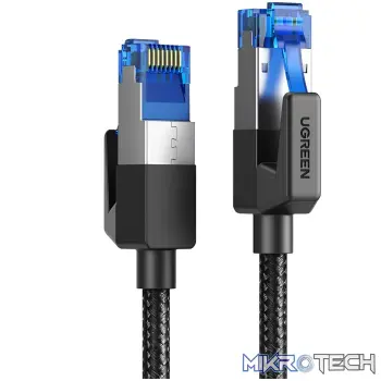 UGREEN Cat8 Nylon Braided Ethernet Cable - 40Gbps with Modular Plugs - 1m