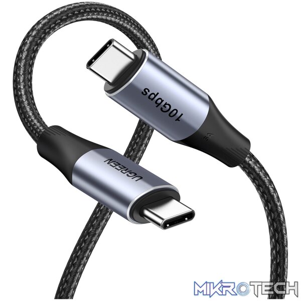 UGREEN Gen2 Type-C Male to Male Data Cable – 240W Fast Charging | 10Gbps | 4K - Image 3