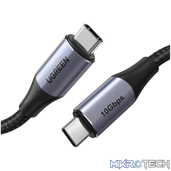 UGREEN Gen2 Type-C Male to Male Data Cable – 240W Fast Charging | 10Gbps | 4K - Image 4