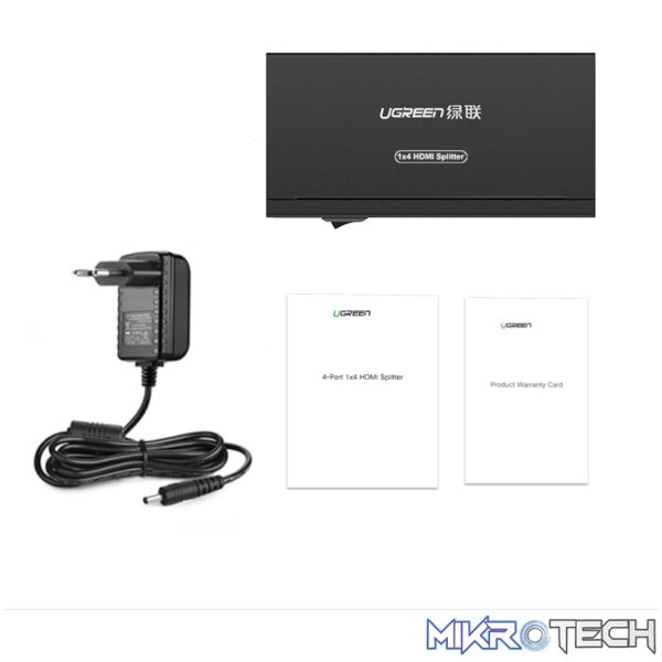 UGREEN HDMI 1x4 Splitter - 4K UHD, 3D Support - Image 4