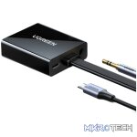 with 3.5mm Audio and Power Port - Black