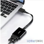 UGREEN HDMI to VGA Adapter, with 3.5mm Audio and Power Port - Black - Image 3