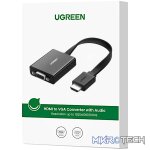 UGREEN HDMI to VGA Adapter, with 3.5mm Audio and Power Port - Black - Image 5