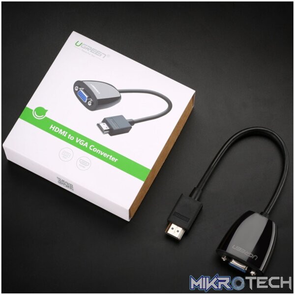 UGREEN HDMI to VGA Converter, 1080p Video Adapter - Black - Image 5