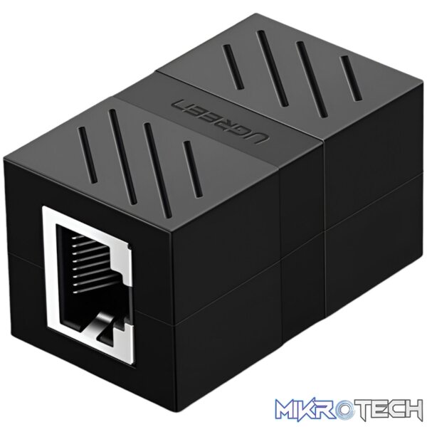 UGREEN RJ45 1Gbps Ethernet Cable Extender Adapter - Black - Image 2