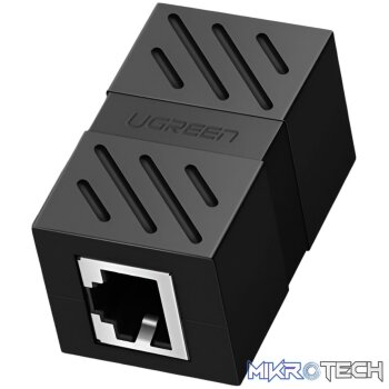 UGREEN RJ45 1Gbps Ethernet Cable Extender Adapter - Black