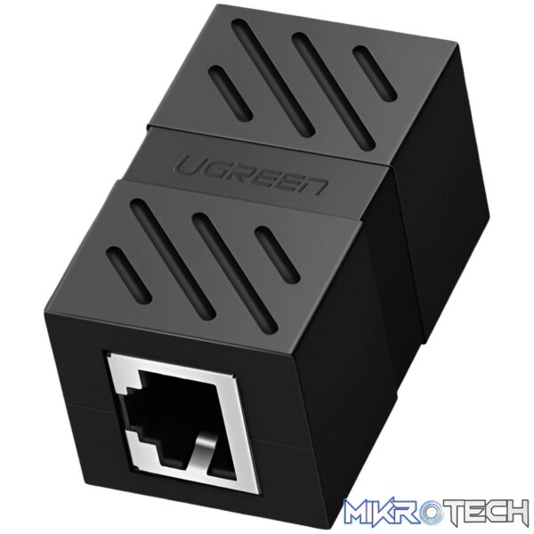 UGREEN RJ45 1Gbps Ethernet Cable Extender Adapter - Black UGREEN RJ45 1Gbps Ethernet Cable Extender Adapter - Black