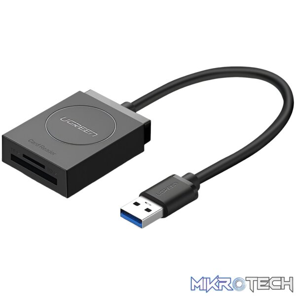 UGREEN USB 3.0 Dual Slot Card Reader for SD/TF Cards – 5Gbps Data Transfer UGREEN USB 3.0 Dual Slot Card Reader for SD/TF Cards – 5Gbps Data Transfer