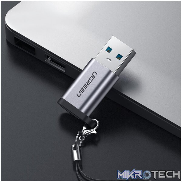 UGREEN USB 3.0 Male to Type-C 3.1 Female Adapter, Data Transfer and Charging - Image 4