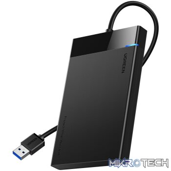 UGREEN USB 3.0 to 2.5” SATA Hard Drive Enclosure (Non-Detachable Cable)