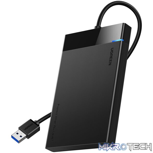 UGREEN USB 3.0 to 2.5” SATA Hard Drive Enclosure (Non-Detachable Cable) UGREEN USB 3.0 to 2.5” SATA Hard Drive Enclosure (Non-Detachable Cable)