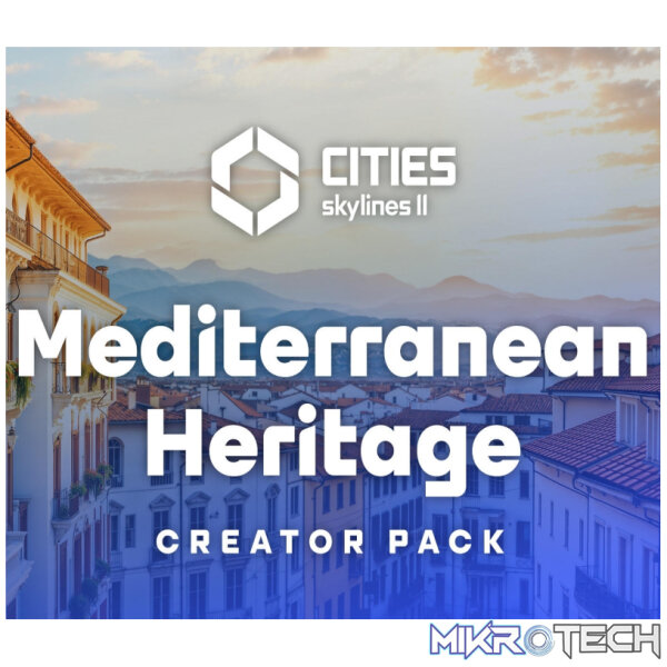Cities: Skylines II - Creator Pack: Mediterranean Heritage DLC PC Steam CD Key Cities: Skylines II - Creator Pack: Mediterranean Heritage DLC PC Steam CD Key