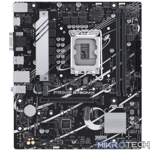 Asus PRIME B760M-K LGA1700 mATX Motherboard - Image 2