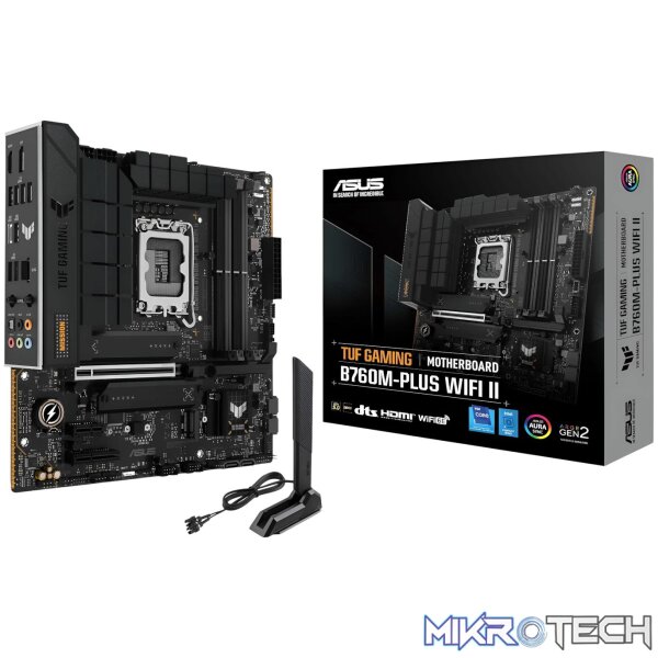 Asus TUF Gaming B760M-PLUS WIFI II - mATX Motherboard Asus TUF Gaming B760M-PLUS WIFI II - mATX Motherboard