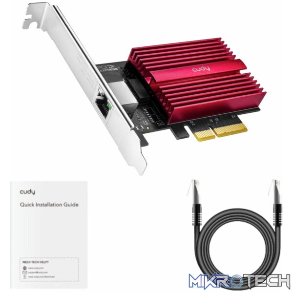 Cudy PE10G Network Adapter - 10Gbps, PCI Express - Image 3