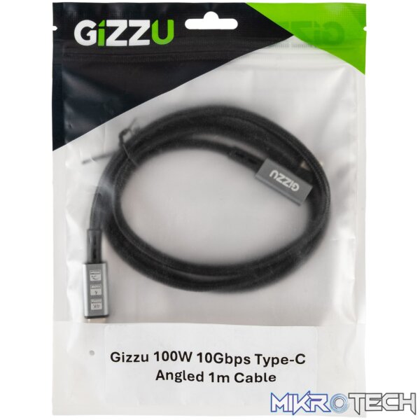 Gizzu 100W 10Gbps Type-C Angled 1m Cable - Image 3