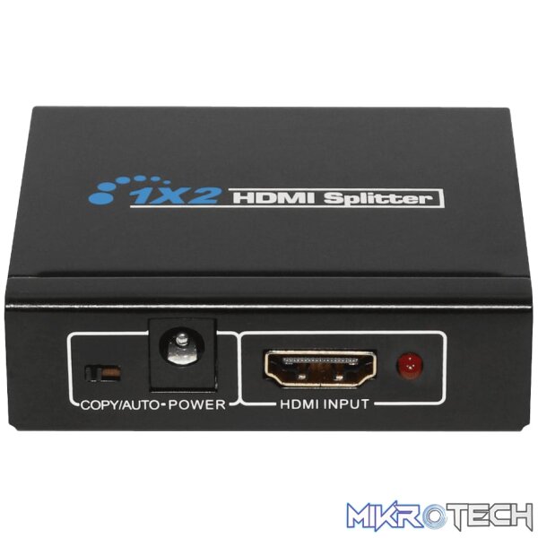 HDCVT 1x2 HDMI 1.4 Splitter supports HDCP1.4 and EDID HDCVT 1x2 HDMI 1.4 Splitter supports HDCP1.4 and EDID