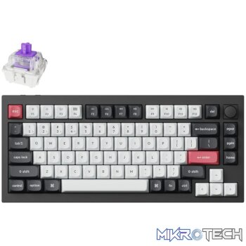 Keychron Q1H-M1 QMK Wireless Custom Keyboard - Black