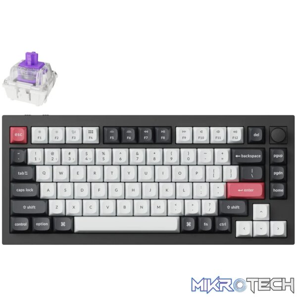 Keychron Q1H-M1 QMK Wireless Custom Keyboard - Black Keychron Q1H-M1 QMK Wireless Custom Keyboard - Black