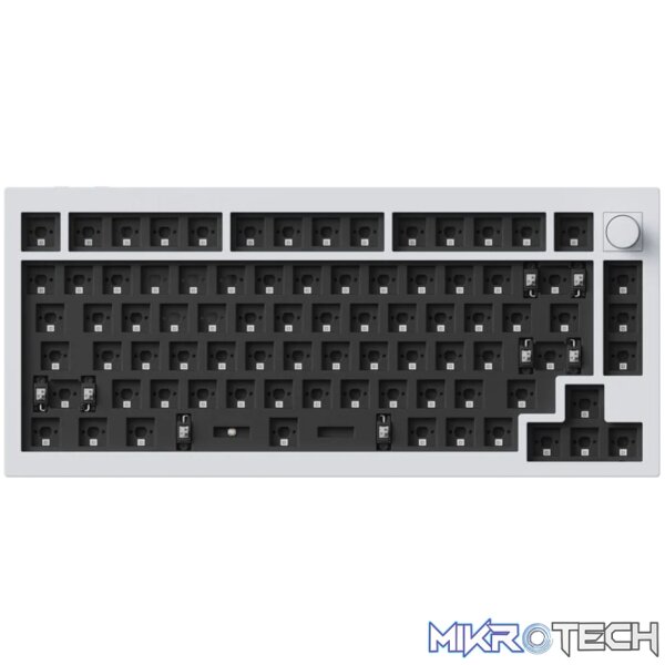 Keychron Q1H-P1 QMK Wireless Custom Keyboard - White - Image 2