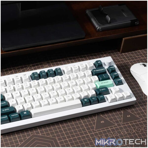 Keychron Q1H-P1 QMK Wireless Custom Keyboard - White - Image 3