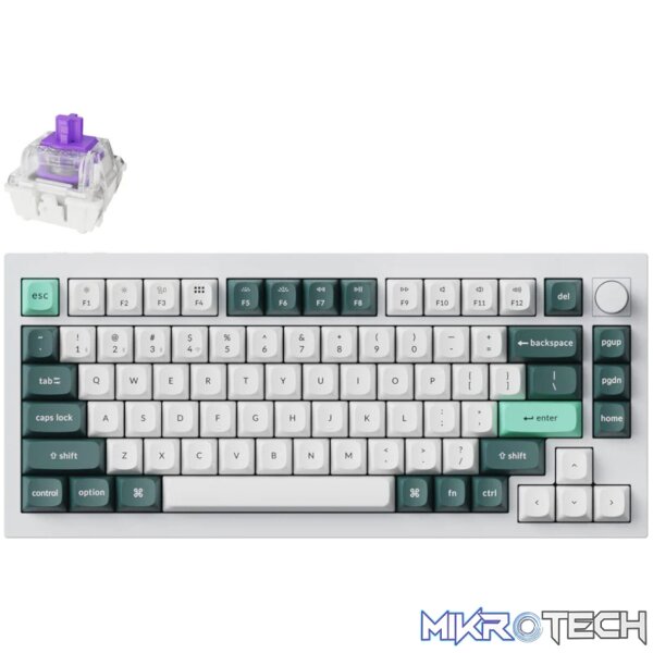 Keychron Q1H-P1 QMK Wireless Custom Keyboard - White Keychron Q1H-P1 QMK Wireless Custom Keyboard - White