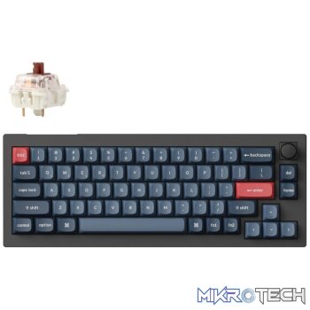 Keychron V2 Max 65% RGB Mechanical Keyboard - Gateron Jupiter Brown
