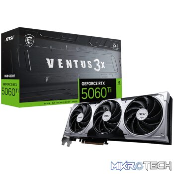MSI GeForce RTX 5060 Ti VENTUS 3X OC PLUS 16GB GDDR7 Graphics Card