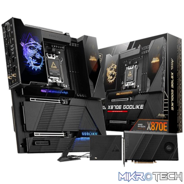 MSI MEG X870E GODLIKE E-ATX AM5 Motherboard with Wi-Fi 7 MSI MEG X870E GODLIKE E-ATX AM5 Motherboard with Wi-Fi 7