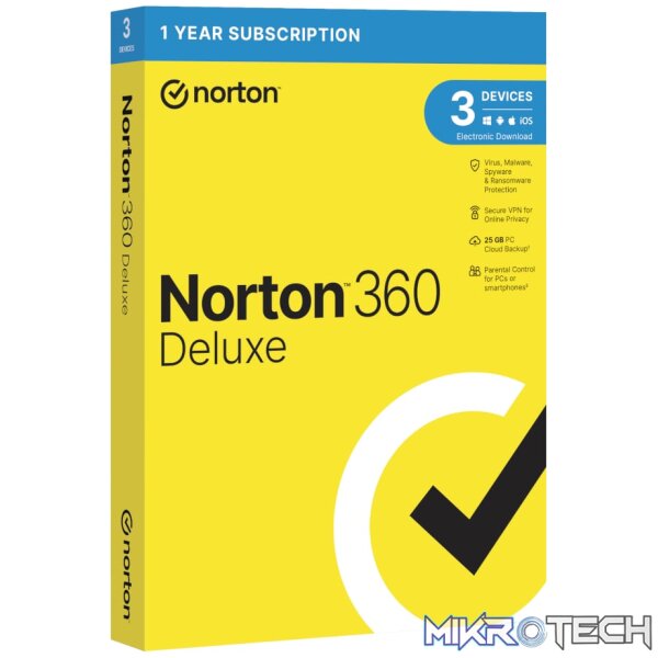 Norton 360 Deluxe (3 Device/Up to 25GB) Norton 360 Deluxe (3 Device/Up to 25GB)