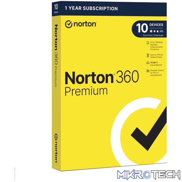 Norton 360 Premium 75GB – 10 Devices (Physical Package) - Image 2
