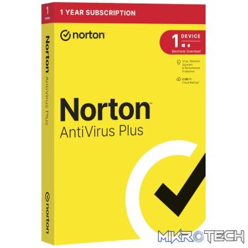 Norton Antivirus Plus (1 Device/Up to 2GB)