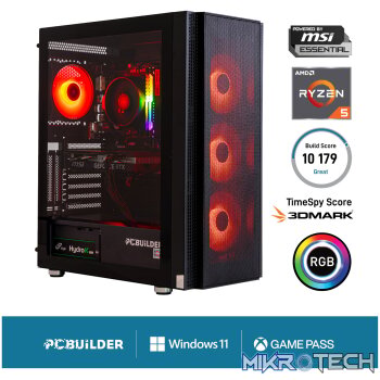 PCBuilder AMD Ryzen 5 5600X BARRICADE Windows 11 Gaming PC