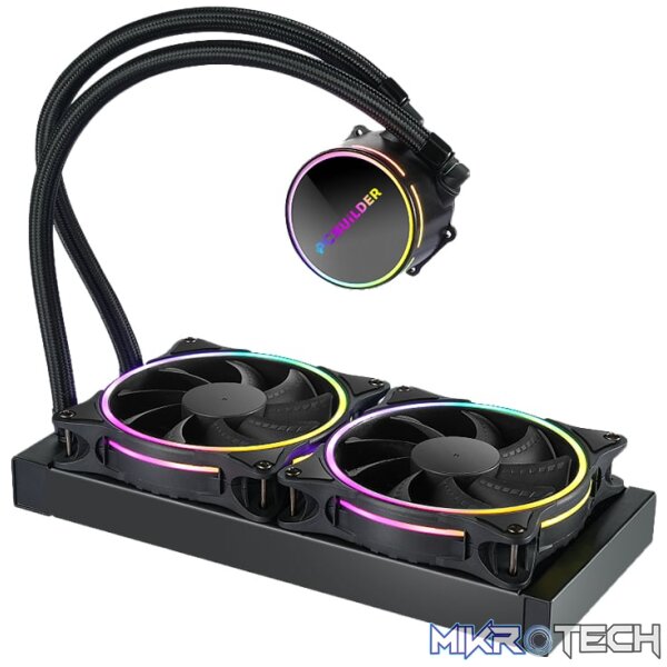 PCBuilder Hydro Chill 240MM AIO Liquid CPU Cooler ARGB PCBuilder Hydro Chill 240MM AIO Liquid CPU Cooler ARGB