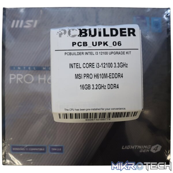 PCBuilder Intel Core i3-12100 LEVEL UP Core Upgrade Kit - Image 7