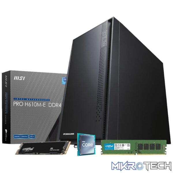 PCBuilder Intel i5-12400 OFFICE MASTER Core Windows 11 Pro Desktop PC PCBuilder Intel i5-12400 OFFICE MASTER Core Windows 11 Pro Desktop PC