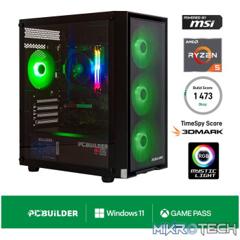 PCBuilder Ryzen 5 5600GT DEFENDER Windows 11 Gaming PC