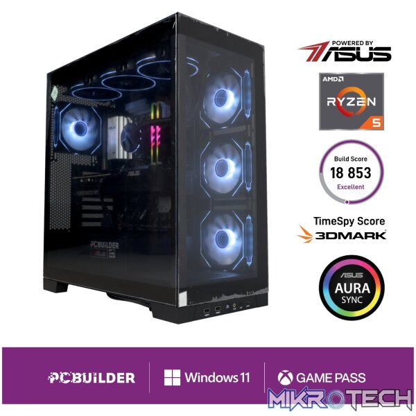 PCBuilder Ryzen 5 7600 MAVERICK Windows 11 Gaming PC PCBuilder Ryzen 5 7600 MAVERICK Windows 11 Gaming PC