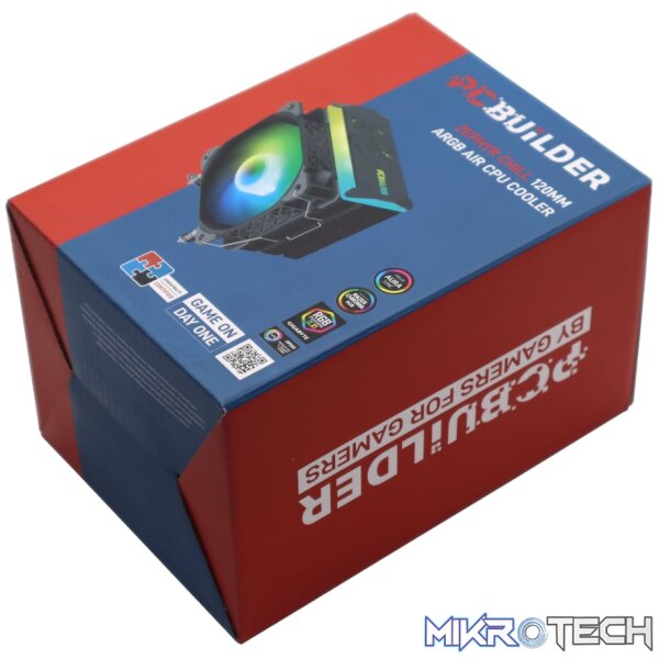 PCBuilder Zephyr Chill 120MM ARGB AIR CPU Cooler - Image 5