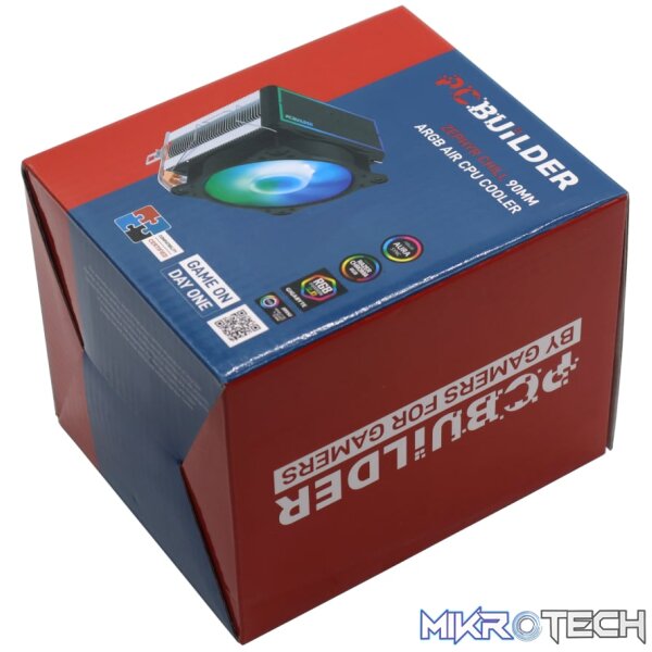 PCBuilder Zephyr Chill 90MM ARGB AIR CPU Cooler - Image 5