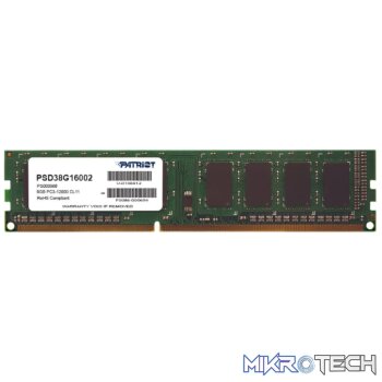 Patriot Signature Line 8GB 1600MHz DDR3 Single Rank Desktop Memory