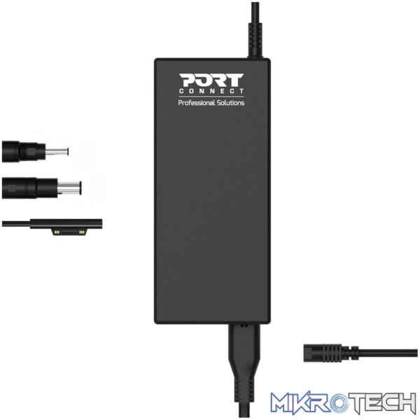 Port Connect 60W for Microsoft Surface Adapter - Black - Image 4