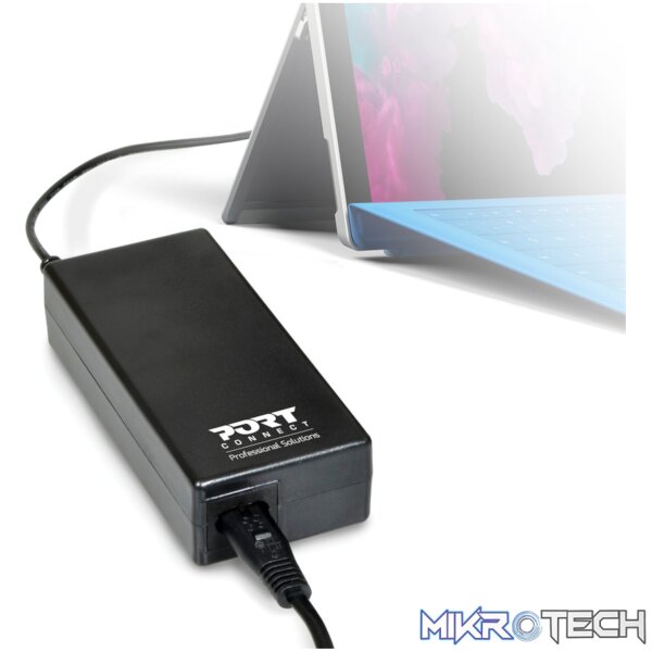 Port Connect 60W for Microsoft Surface Adapter - Black - Image 5
