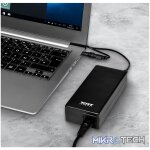 Port Connect 90W Notebook Adapter Universal - Black - Image 2