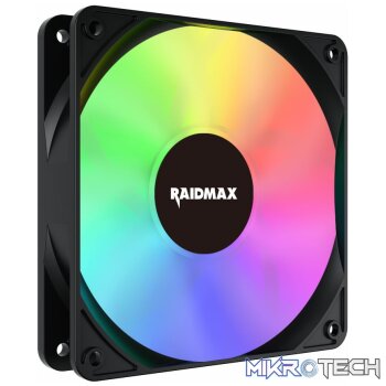 Raidmax NVX120FBDC4 120mm 3pin ARGB 4in1 Fan - Black