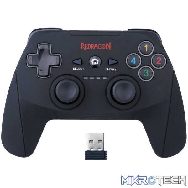 Redragon HARROW Wireless X/D-input(Digital/Analog) PC Controller - Black Redragon HARROW Wireless X/D-input(Digital/Analog) PC Controller - Black