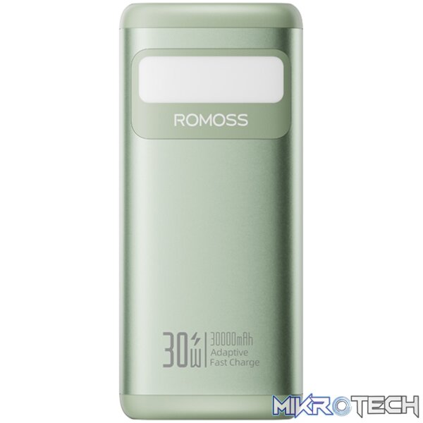 Romoss PMT30 30000mAh 30W Fast Charge Power Bank – Green - Image 2