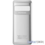 Romoss PMT30 30000mAh 30W Fast Charge Power Bank – Silver - Image 2