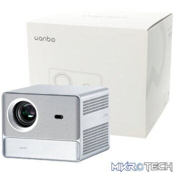 WANBO DAVINCI 1 PRO 1080P 650ANSI Android 11 Smart Home Theatre Projector - Silver